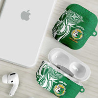 Personalised Liahona - Saineha High School AirPods Case Tongan Ngatu Pattern - Polynesian Pride