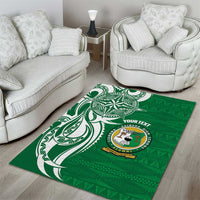 Personalised Liahona - Saineha High School Area Rug Tongan Ngatu Pattern - Polynesian Pride