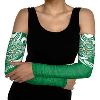 Personalised Liahona - Saineha High School Arm Sleeves Tongan Ngatu Pattern - Polynesian Pride