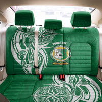Personalised Liahona - Saineha High School Back Car Seat Cover Tongan Ngatu Pattern - Polynesian Pride