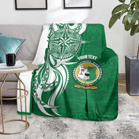 Personalised Liahona - Saineha High School Blanket Tongan Ngatu Pattern - Polynesian Pride
