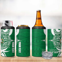 Personalised Liahona - Saineha High School 4 in 1 Can Cooler Tumbler Tongan Ngatu Pattern - Polynesian Pride