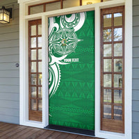 Personalised Liahona - Saineha High School Door Cover Tongan Ngatu Pattern - Polynesian Pride