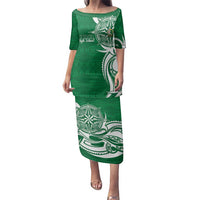 Personalised Liahona - Saineha High School Family Matching Puletasi and Hawaiian Shirt Tongan Ngatu Pattern - Polynesian Pride