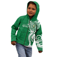 Personalised Liahona - Saineha High School Kid Hoodie Tongan Ngatu Pattern - Polynesian Pride