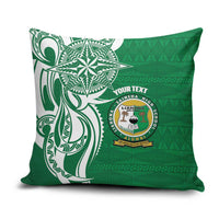 Personalised Liahona - Saineha High School Pillow Cover Tongan Ngatu Pattern - Polynesian Pride