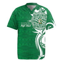 Personalised Liahona - Saineha High School Rugby Jersey Tongan Ngatu Pattern - Polynesian Pride