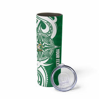 Personalised Liahona - Saineha High School Skinny Tumbler Tongan Ngatu Pattern - Polynesian Pride