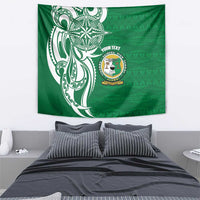 Personalised Liahona - Saineha High School Tapestry Tongan Ngatu Pattern - Polynesian Pride