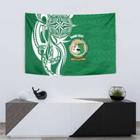 Personalised Liahona - Saineha High School Tapestry Tongan Ngatu Pattern - Polynesian Pride