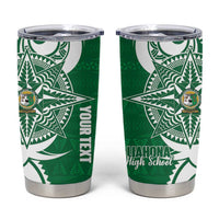 Personalised Liahona - Saineha High School Tumbler Cup Tongan Ngatu Pattern - Polynesian Pride