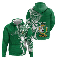 Personalised Liahona - Saineha High School Zip Hoodie Tongan Ngatu Pattern - Polynesian Pride