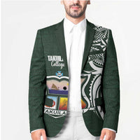 Personalised Tonga Takuilau College Blazer Est 1975 Tongan Ngatu Pattern - Polynesian Pride