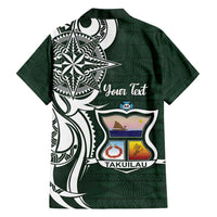 Personalised Tonga Takuilau College Family Matching Puletasi and Hawaiian Shirt Est 1975 Tongan Ngatu Pattern - Polynesian Pride