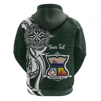 Personalised Tonga Takuilau College Hoodie Est 1975 Tongan Ngatu Pattern - Polynesian Pride