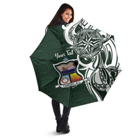 Personalised Tonga Takuilau College Umbrella Est 1975 Tongan Ngatu Pattern - Polynesian Pride