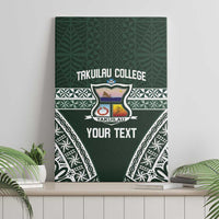 Personalised Tonga Takuilau College Canvas Wall Art 50th Anniversary Ngatu Kupesi - Polynesian Pride