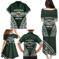 Personalised Tonga Takuilau College Family Matching Puletasi and Hawaiian Shirt 50th Anniversary Ngatu Kupesi - Polynesian Pride