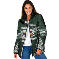Personalised Tonga Takuilau College Padded Jacket 50th Anniversary Ngatu Kupesi - Polynesian Pride