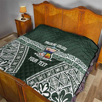 Personalised Tonga Takuilau College Quilt 50th Anniversary Ngatu Kupesi - Polynesian Pride
