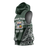 Personalised Tonga Takuilau College Sleeveless Hoodie 50th Anniversary Ngatu Kupesi - Polynesian Pride