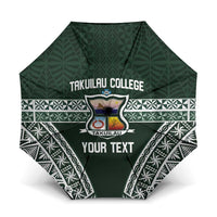 Personalised Tonga Takuilau College Umbrella 50th Anniversary Ngatu Kupesi - Polynesian Pride