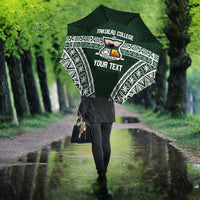 Personalised Tonga Takuilau College Umbrella 50th Anniversary Ngatu Kupesi - Polynesian Pride
