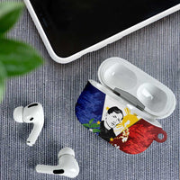 Philippines Rizal Day AirPods Case Filipino Sampaguita Grunge Style - Polynesian Pride