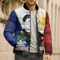 Philippines Rizal Day Bomber Puffer Jacket Filipino Sampaguita Grunge Style - Polynesian Pride