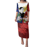 Philippines Rizal Day Family Matching Puletasi and Hawaiian Shirt Filipino Sampaguita Grunge Style - Polynesian Pride