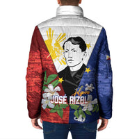 Philippines Rizal Day Padded Jacket Filipino Sampaguita Grunge Style - Polynesian Pride