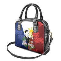 Philippines Rizal Day Shoulder Handbag Filipino Sampaguita Grunge Style - Polynesian Pride