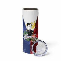 Philippines Rizal Day Skinny Tumbler Filipino Sampaguita Grunge Style - Polynesian Pride