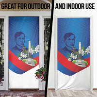 Philippines Rizal Day Door Cover Filipino Motto Stella Polynesian Pattern - Polynesian Pride