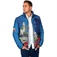 Philippines Rizal Day Padded Jacket Filipino Motto Stella Polynesian Pattern - Polynesian Pride