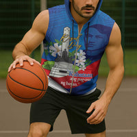 Philippines Rizal Day Sleeveless Zip Hoodie Filipino Motto Stella Polynesian Pattern - Polynesian Pride