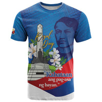 Philippines Rizal Day T Shirt Filipino Motto Stella Polynesian Pattern - Polynesian Pride