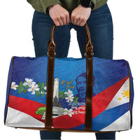 Philippines Rizal Day Travel Bag Filipino Motto Stella Polynesian Pattern - Polynesian Pride