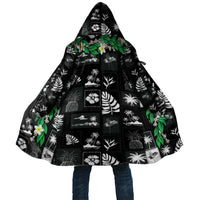 Aloha Hawaii Tuberose Lei Cloak Tropical Vibes Black Color - Polynesian Pride