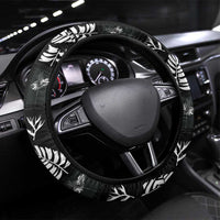 Aloha Hawaii Tuberose Lei Steering Wheel Cover Tropical Vibes Black Color - Polynesian Pride