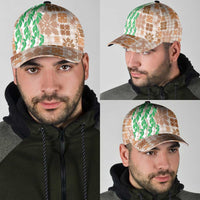 Aloha Hawaii Palaka Tuberose Lei Classic Cap Hawaiian Quilt Seamless Style - Polynesian Pride