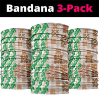 Aloha Hawaii Palaka Tuberose Lei Neck Gaiter Hawaiian Quilt Seamless Style - Polynesian Pride