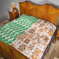 Aloha Hawaii Palaka Tuberose Lei Quilt Hawaiian Quilt Seamless Style - Polynesian Pride