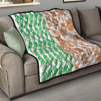 Aloha Hawaii Palaka Tuberose Lei Quilt Hawaiian Quilt Seamless Style - Polynesian Pride