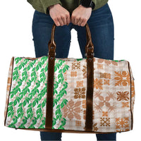 Aloha Hawaii Palaka Tuberose Lei Travel Bag Hawaiian Quilt Seamless Style - Polynesian Pride