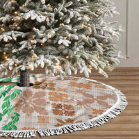 Aloha Hawaii Palaka Tuberose Lei Tree Skirt Hawaiian Quilt Seamless Style - Polynesian Pride
