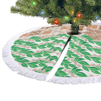 Aloha Hawaii Palaka Tuberose Lei Tree Skirt Hawaiian Quilt Seamless Style - Polynesian Pride