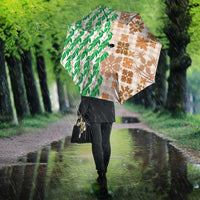 Aloha Hawaii Palaka Tuberose Lei Umbrella Hawaiian Quilt Seamless Style - Polynesian Pride