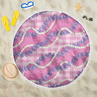 Pink Hawaii Palaka Honohono Pikake Beach Blanket Hawaiian Orchid Lei Polynesian Pattern - Polynesian Pride