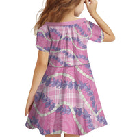 Pink Hawaii Palaka Honohono Pikake Family Matching Mermaid Dress and Hawaiian Shirt Hawaiian Orchid Lei Polynesian Pattern LT14 - Polynesian Pride